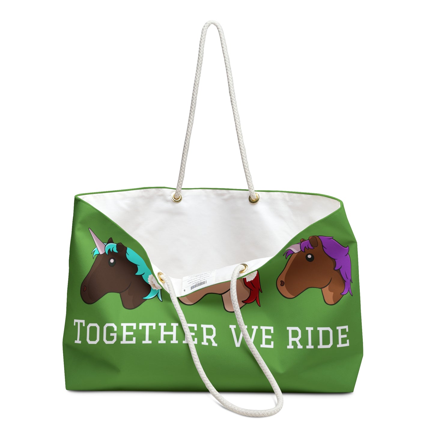 Green Trio Adventure Together We Ride Weekender Bag