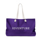 Dark Purple Adventure Together We Ride Weekender Bag