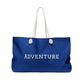 Dark Blue Adventure Together We Ride Weekender Bag
