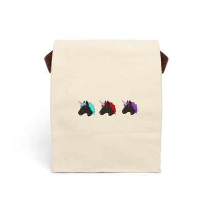 Canvas Lunch Bag With Strap Unicorns4everyone