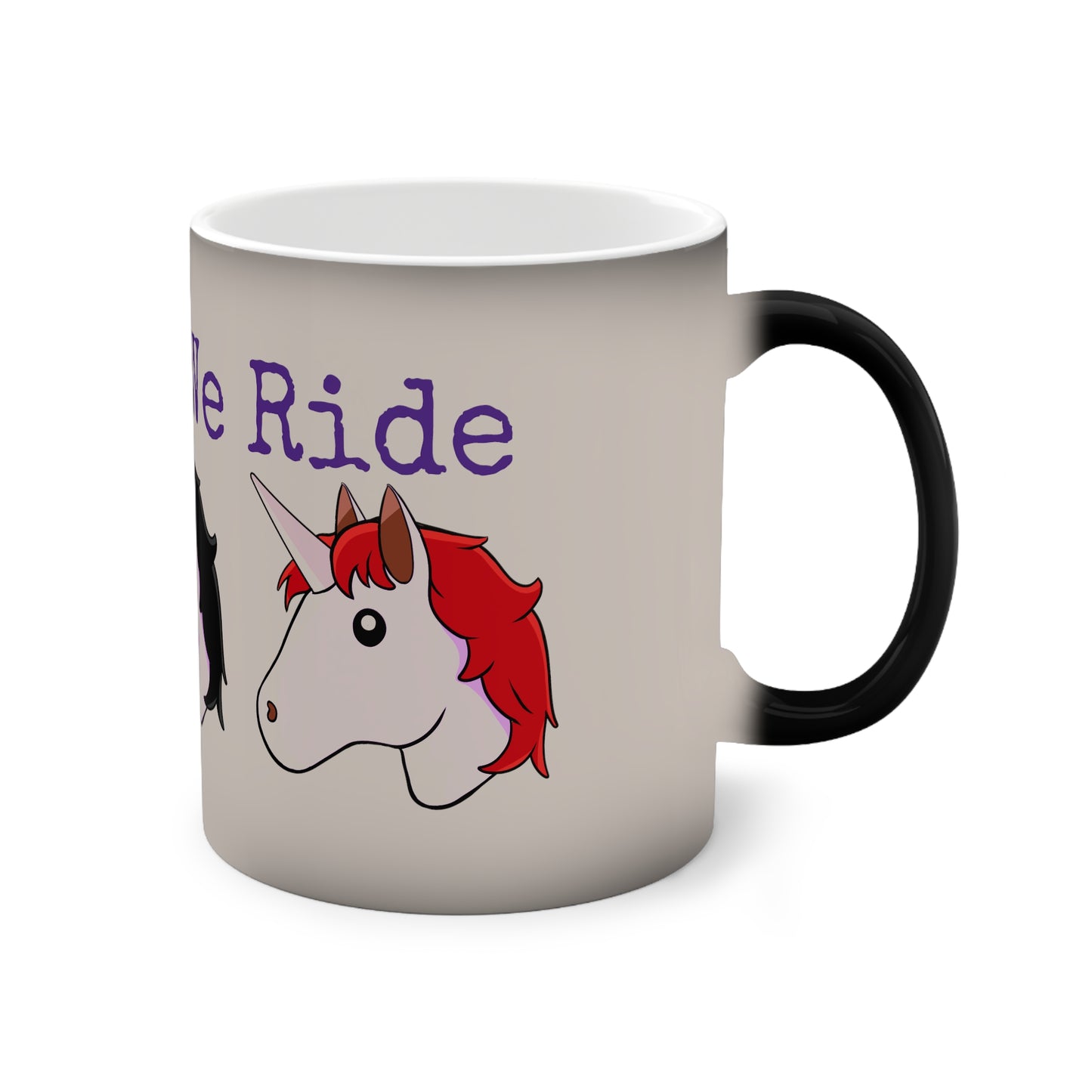 coffee cup hot coco mug Together We Ride #7 Color Changing Mug