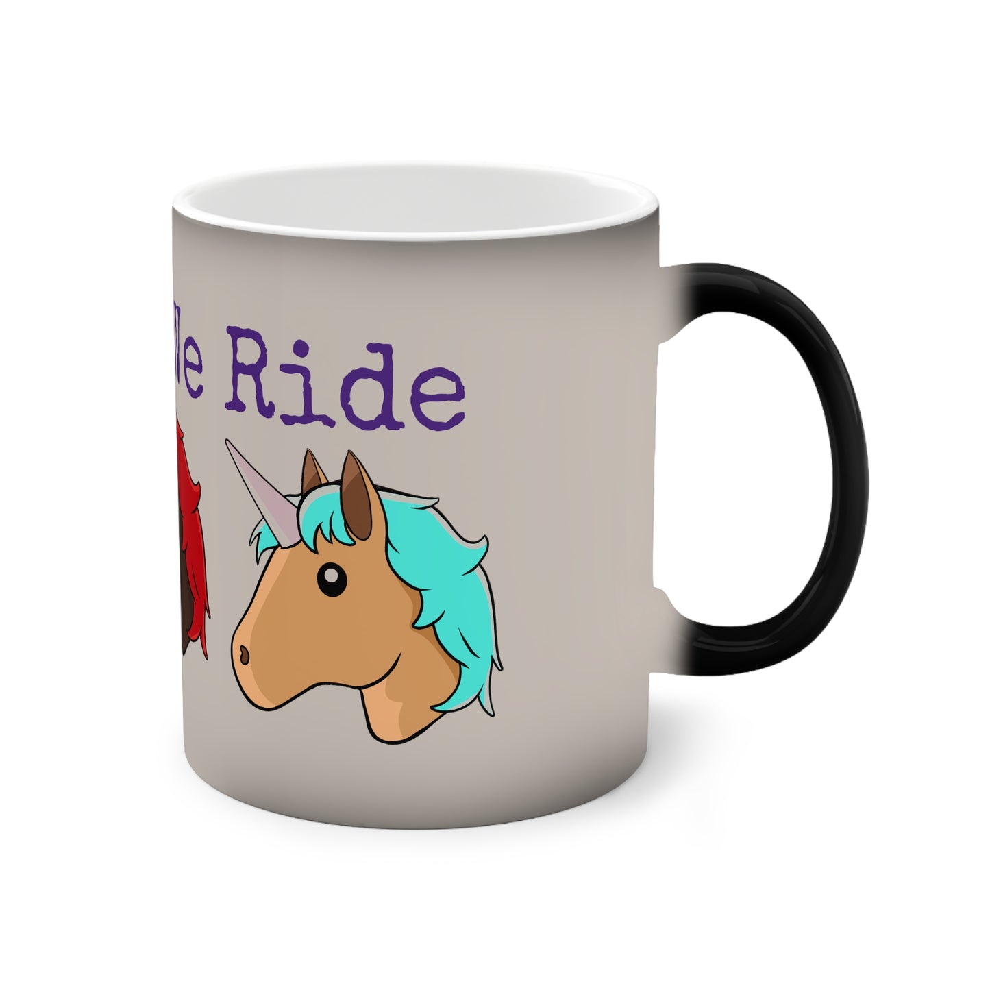 Coffee Mug Hot Coco Cup Together We Ride #8 Color Changing Mug