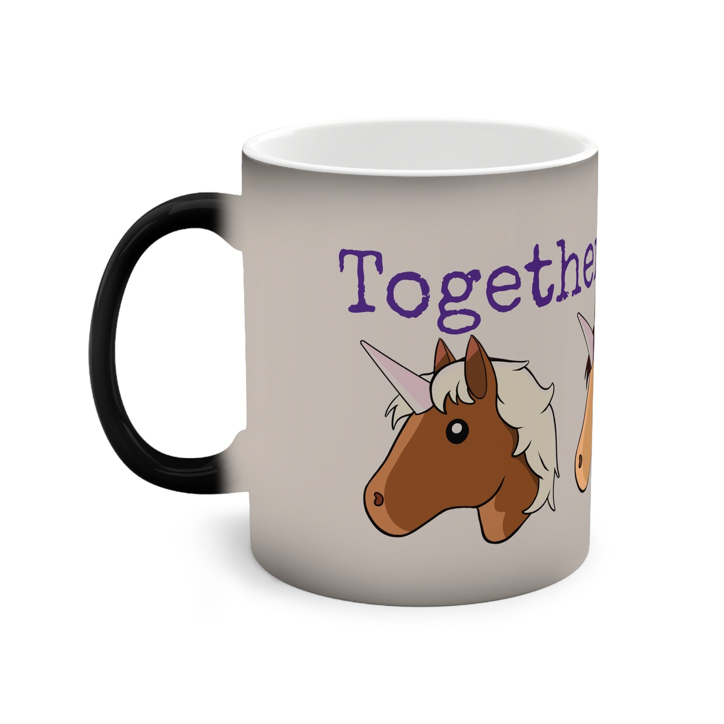 hot coco mug coffee cup Together We Ride #5 Color Changing Mug