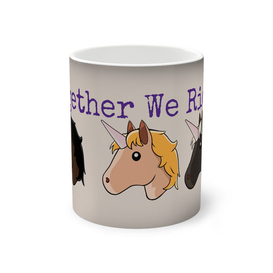 hot coco mug Coffee cup Together We Ride #6 Color Changing Mug