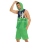 Serving it up Sleeveless Vest And Shorts Sets - AnimePhysique