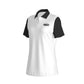 black and white premium thicc Women's Polo Collar Jersey